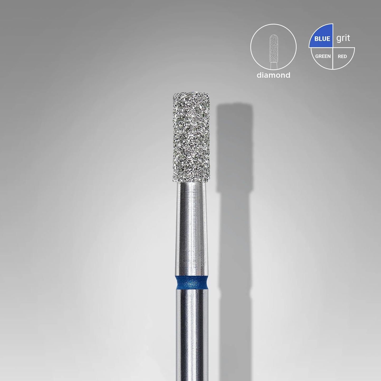 Staleks Pro® Diamond nail drill bit cylinder blue EXPERT head diameter 2.5 mm