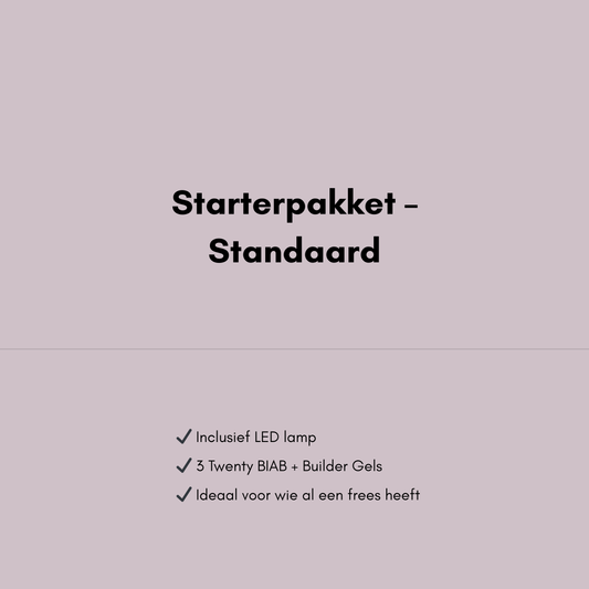 Starterpakket – Standaard (Met lamp, zonder freesmachine)