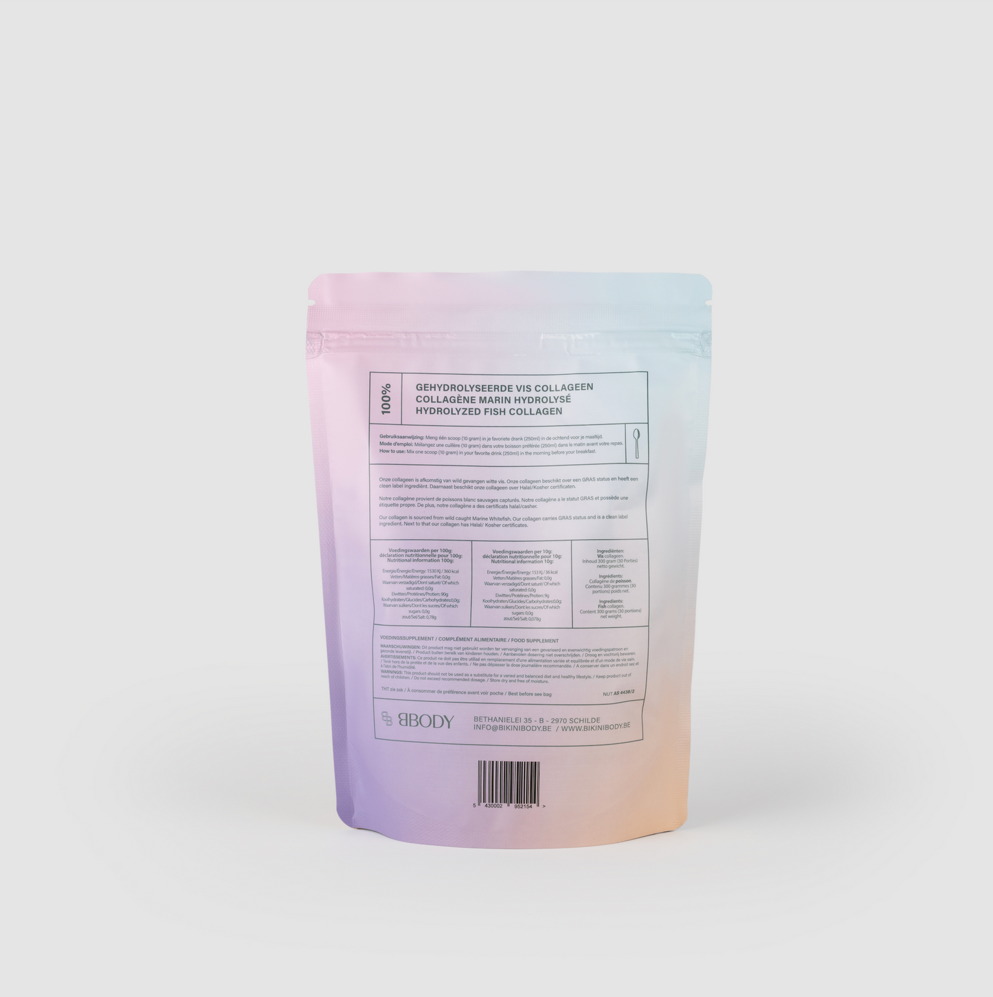 BBODY 100% Tripeptide Collageen 300gr