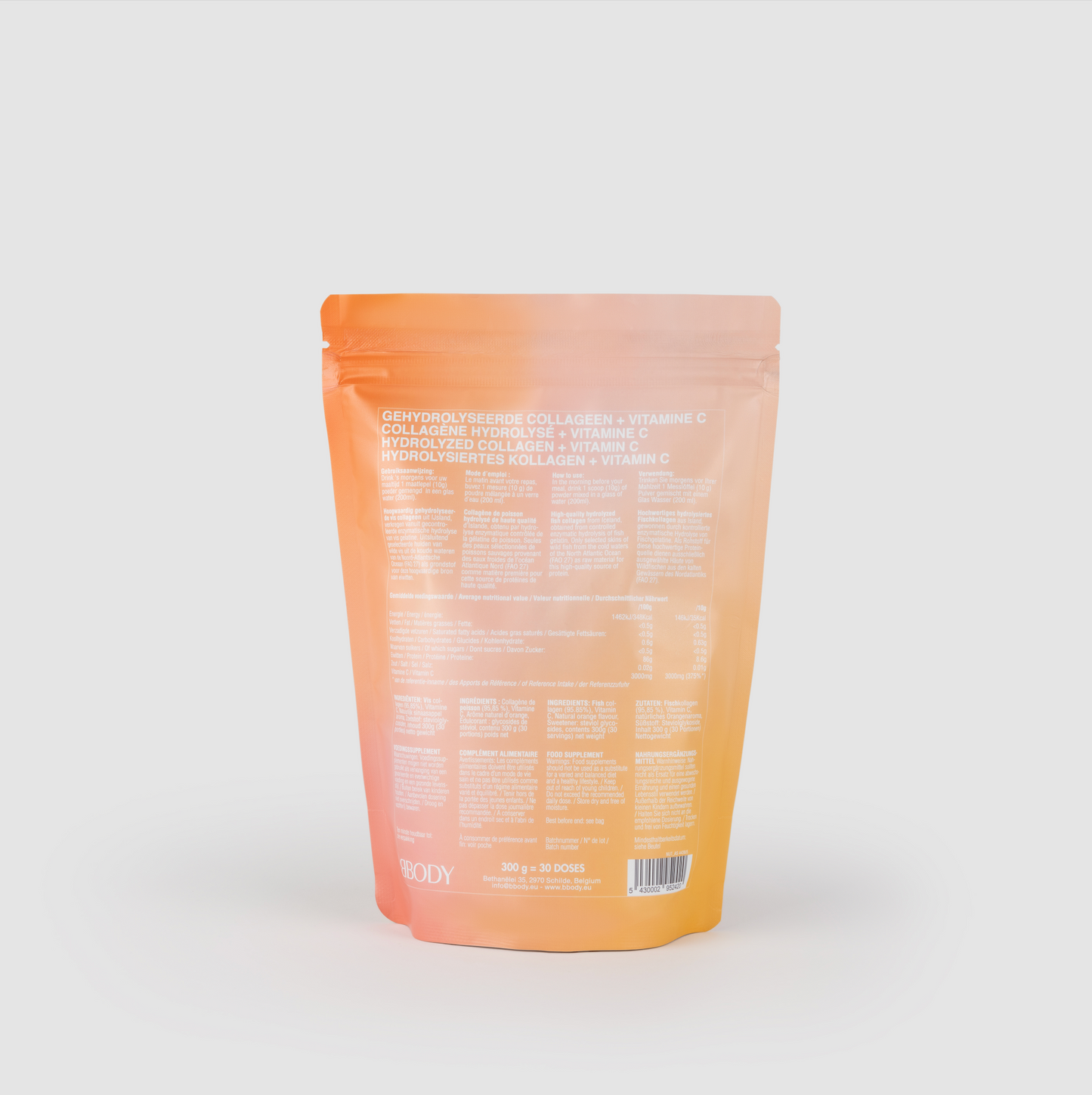 BBODY Tripeptide Collageen + Vitamine C 300gr