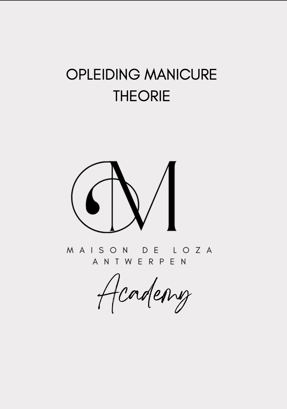 Theorieboek Manicure – Word Een Expert.